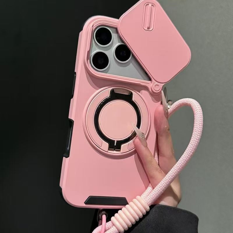 Rotating Magnetic Mount Matte Phone Case for iPhone