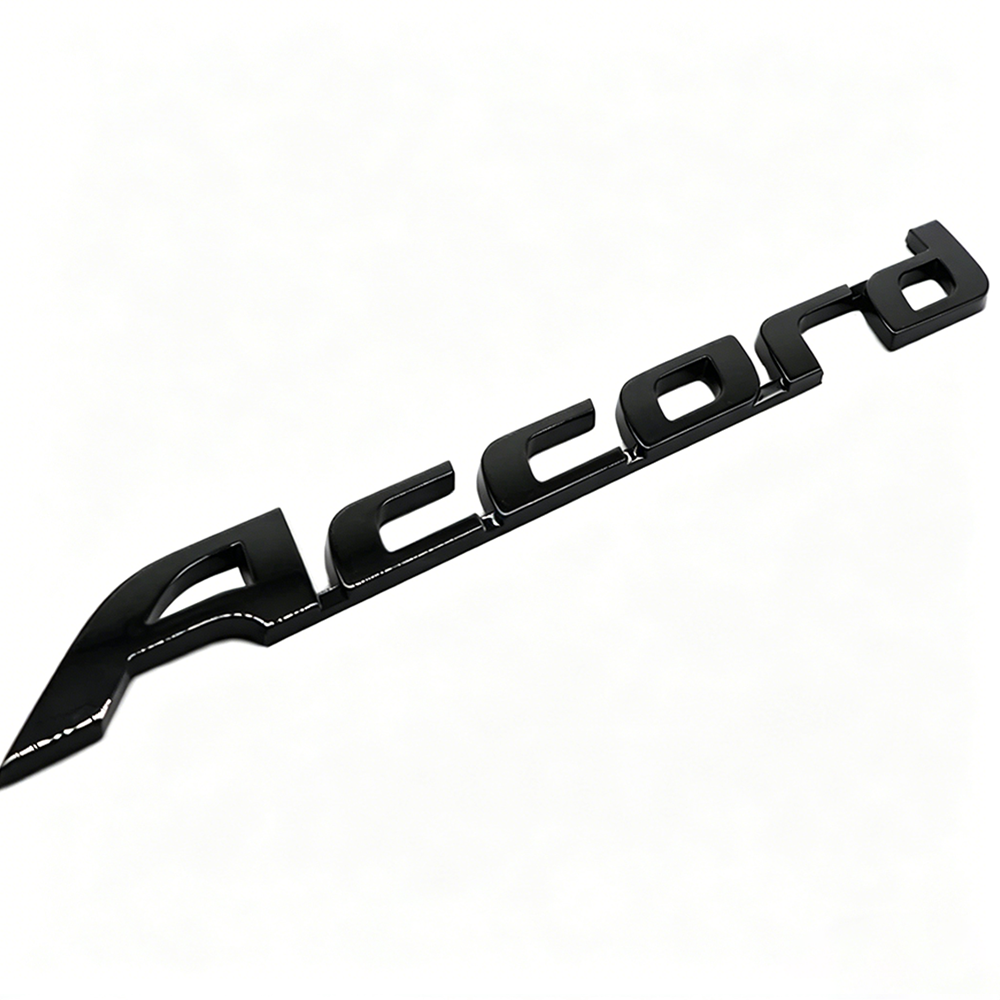 1Pcs 2008-2017 Accord ABS Plastics Rear Tailgate Letter Gloss Black Honda 75722-TA0-A01