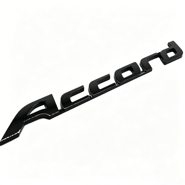 1Pcs 2008-2017 Accord ABS Plastics Rear Tailgate Letter Gloss Black Honda 75722-TA0-A01