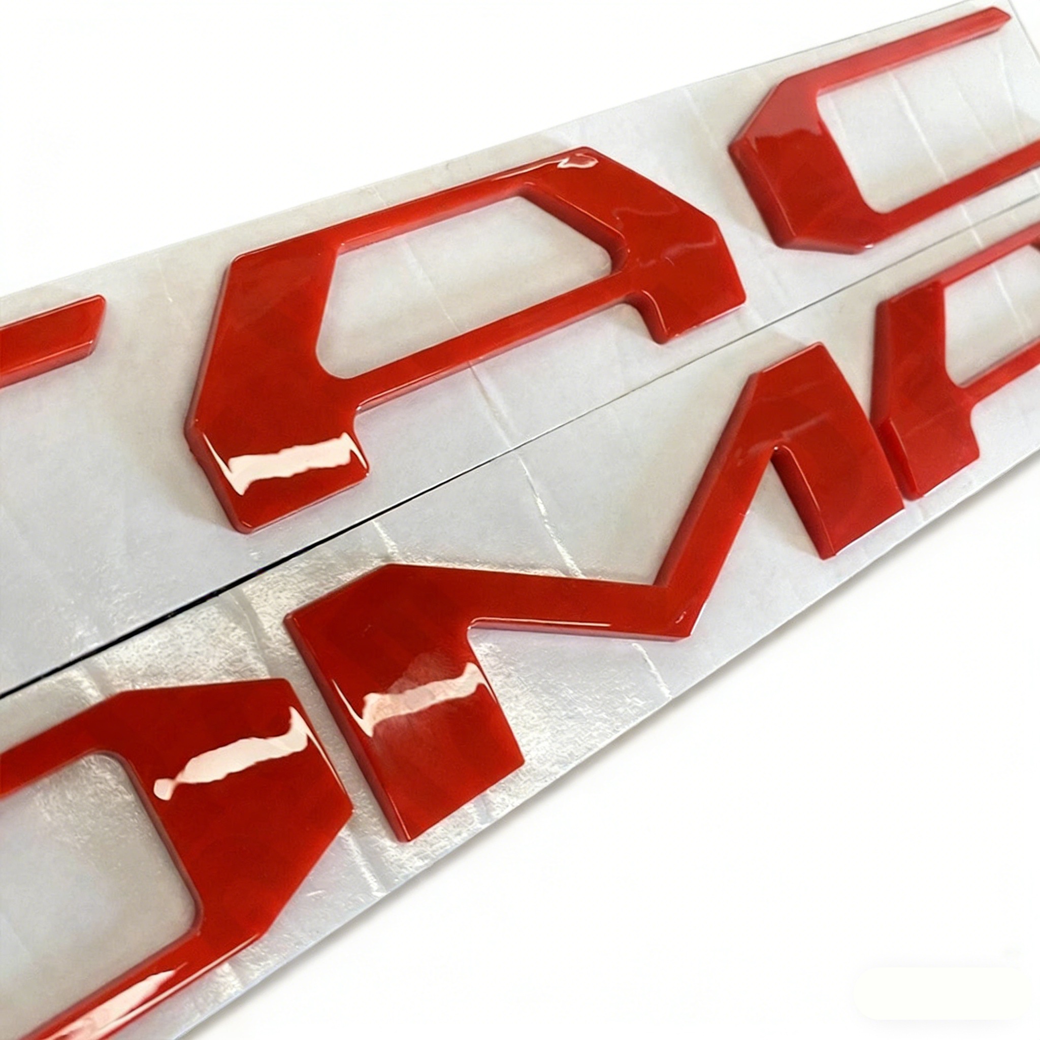 1 Set 2016-2023 Tacoma Abs Plastic Tailgate Letters Gloss Red Toyota 