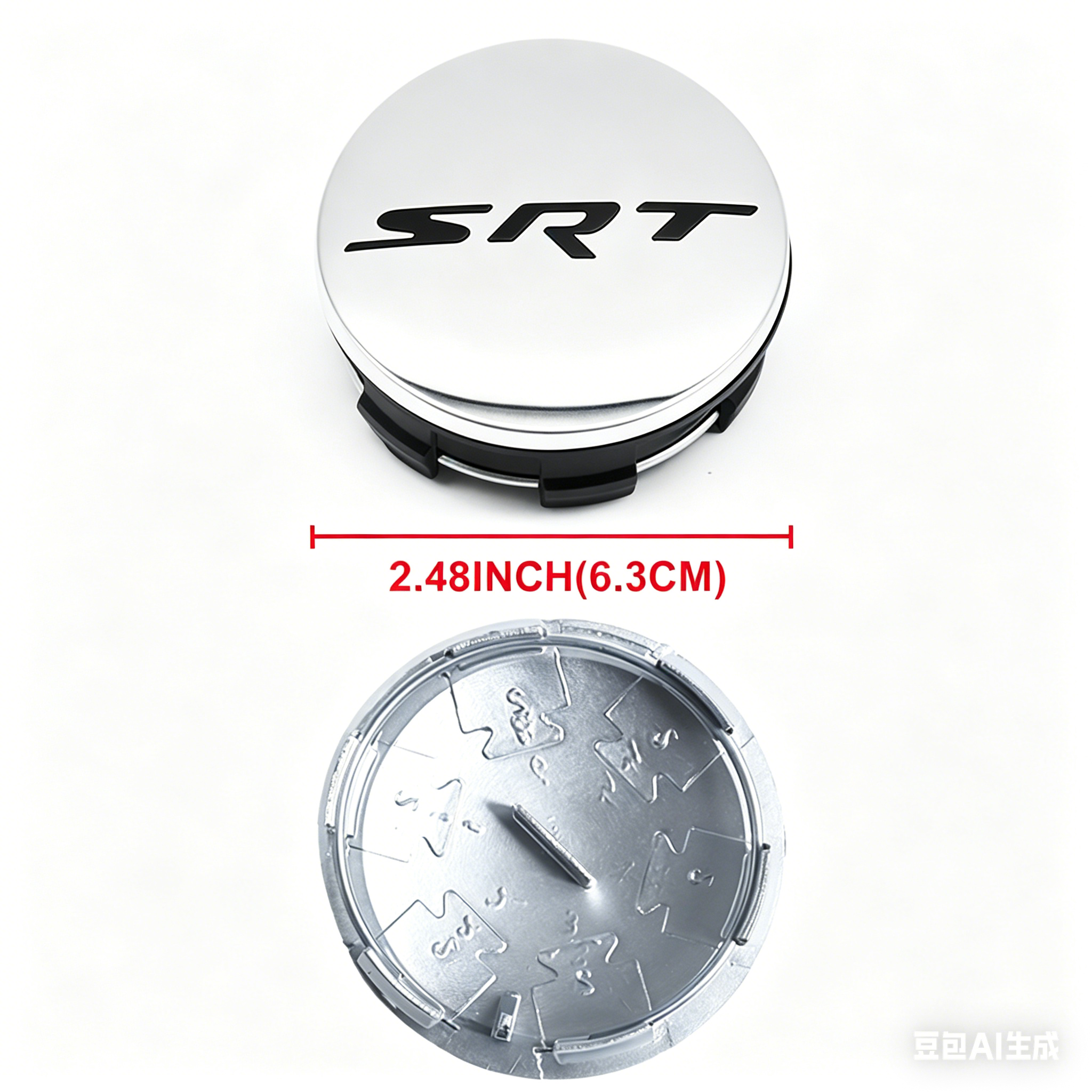 4PCS 2011-2023 Charger Challenger Durango Grand Cherokee SRT Wheel Center Caps 63mm Chrome Black Dodge 5QW99RXFAA