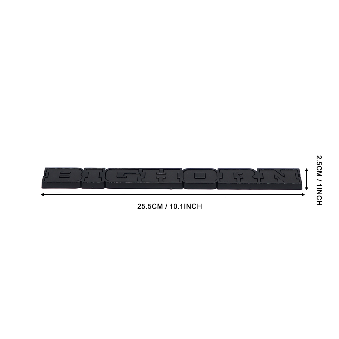 2019-2026 Ram 1500 ABS BIGHORN Tailgate Badge Matte Black Dodge Rear Trunk Decal Nameplate