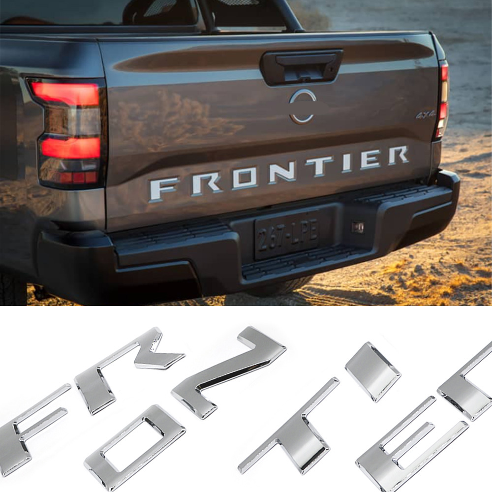 2022-2026 Frontier Chrome Tailgate Insert Letters Gloss Silver Nissan T99G8-9BU1B