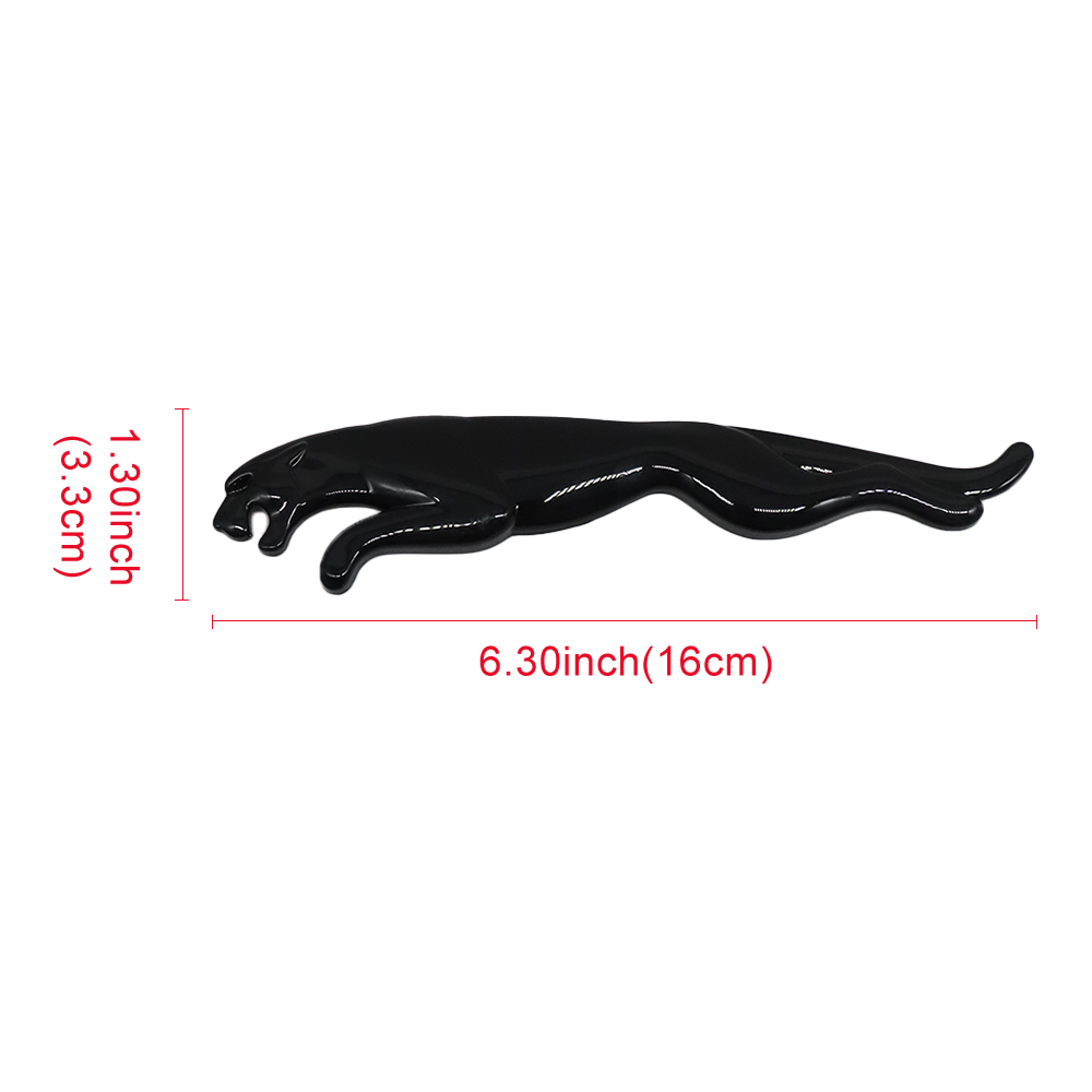 2010-2023 F-TYPE XJ XJR XK XJS XF XE XJ6 XKR F-PACE Tailgate Badge ABS Black Jaguar Self-Adhesive Decal Nameplate