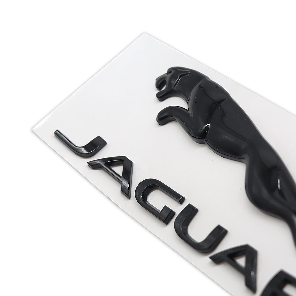 2010-2023 F-TYPE XJ XJR XF XE XJ6 F-PACE Tailgate Badge ABS Black Jaguar Self-Adhesive Decal Nameplate
