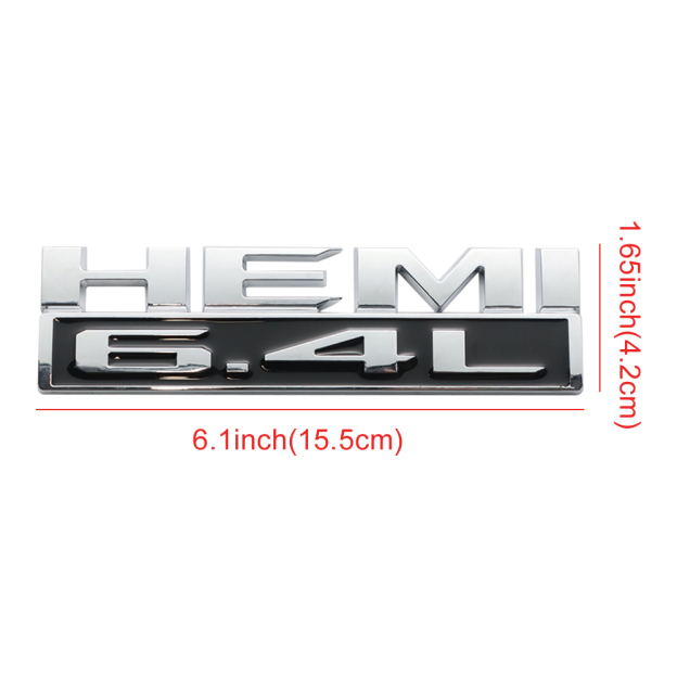 2Pcs 2019-2022 Ram 2500/3500 ABS Fender Side Badge Black Chrome Dodge Left Right Decal