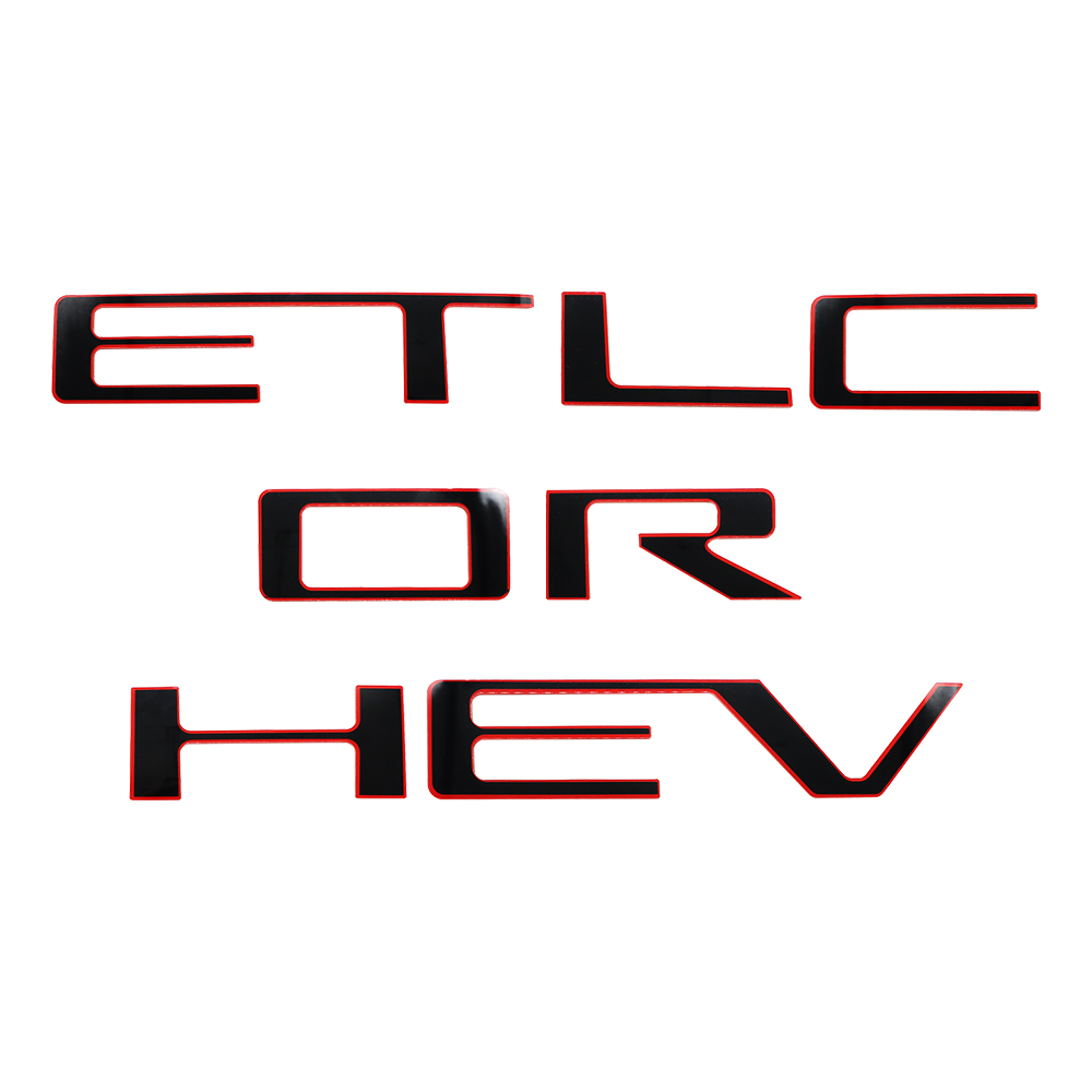 2019-2026 Silverado 1500 2500HD 3500HD Acrylic Tailgate Insert Letter Black Red Chevrolet Letter