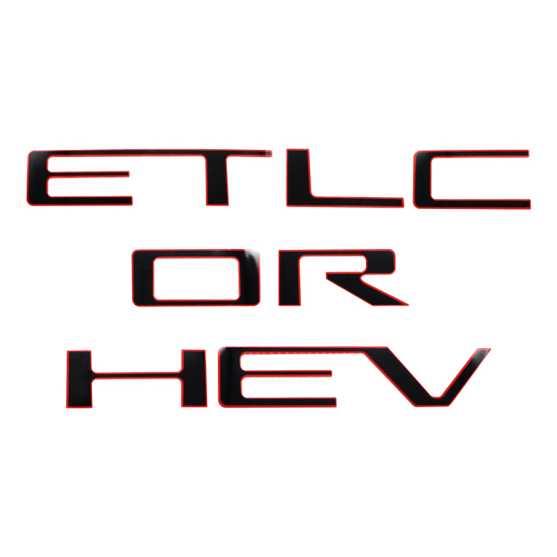 2019-2026 Silverado 1500 2500HD 3500HD Acrylic Tailgate Insert Letter Black Red Chevrolet Letter