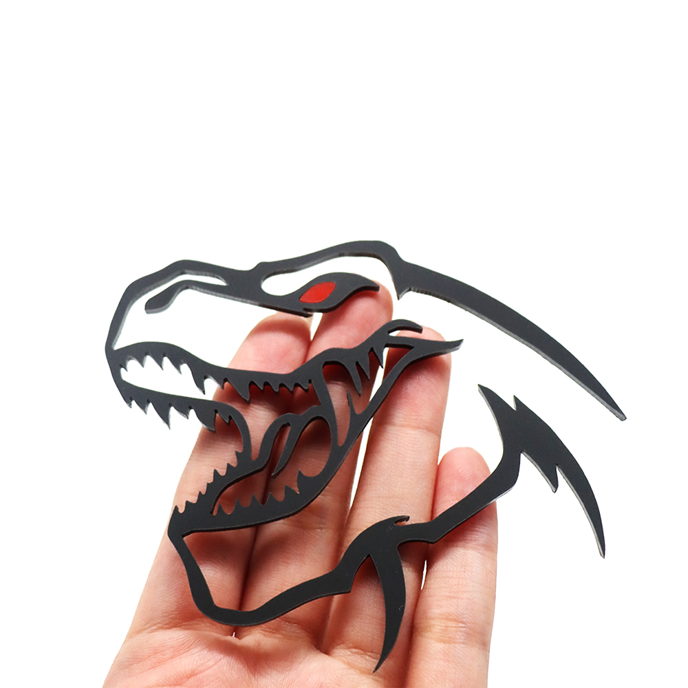 Universal RAM 1500 2500 3500 T-REX Dinosaur Head Black Badge Dodge