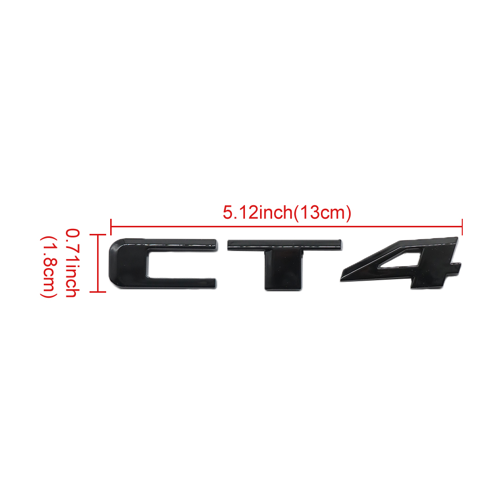 1PC CT4 Plastic Rear Trunk Decklid Letter Sport Black Cadillac 84601656