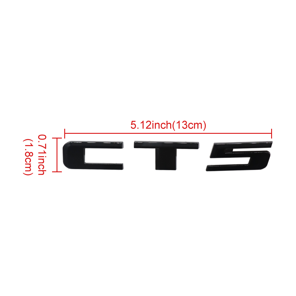 1PC CT5 Plastic Rear Trunk Decklid Letter Sport Black Cadillac 84601656