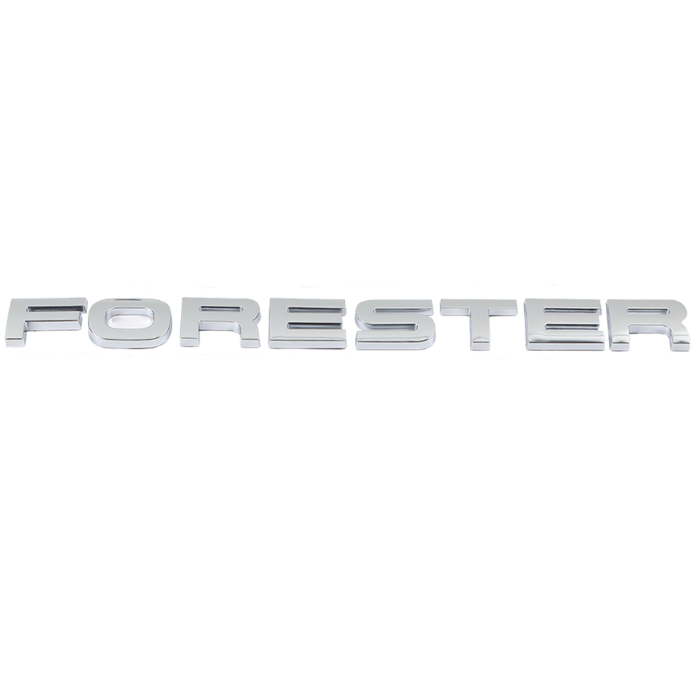 1PC 2009-2018 Forester Plastic Rear Liftgate Letter Gloss Chrome Subaru 93079FJ050
