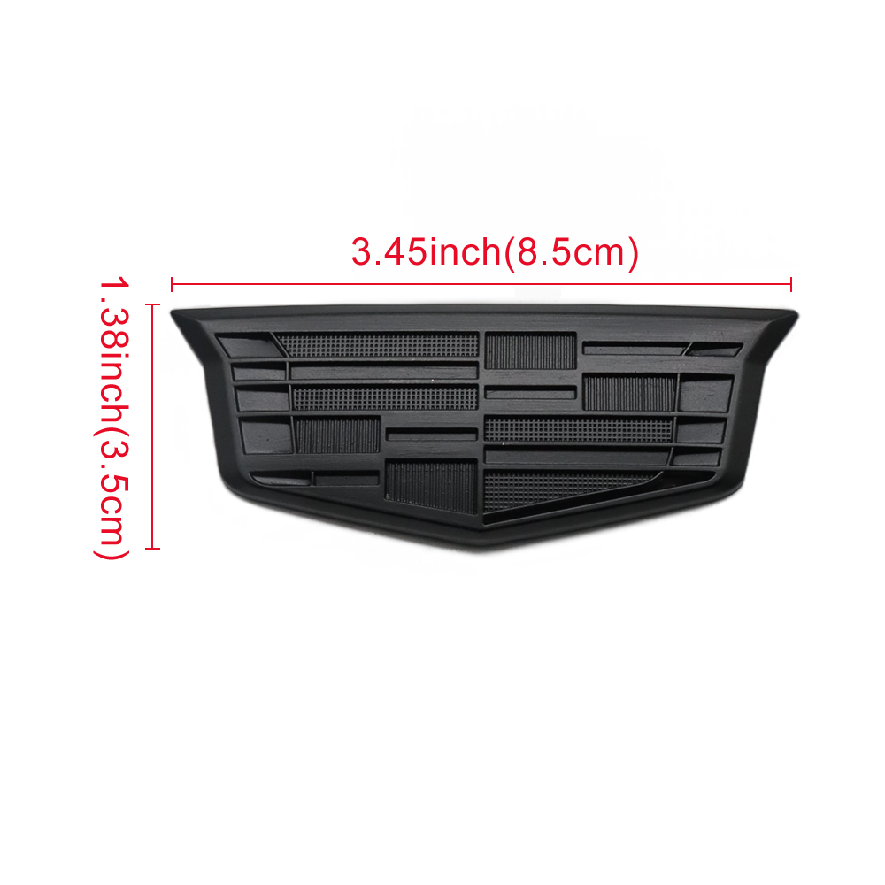 2PCS Escalade CTS STS DTS SRX XTS Metal Fender Marker Door Emblem Black Cadillac 84552887