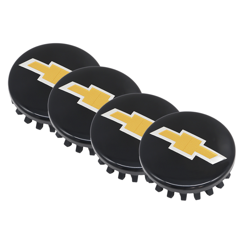 Black & Gold 83mm Center Cap for Chevrolet Silverado, Suburban, Tahoe | OE# 22837060
