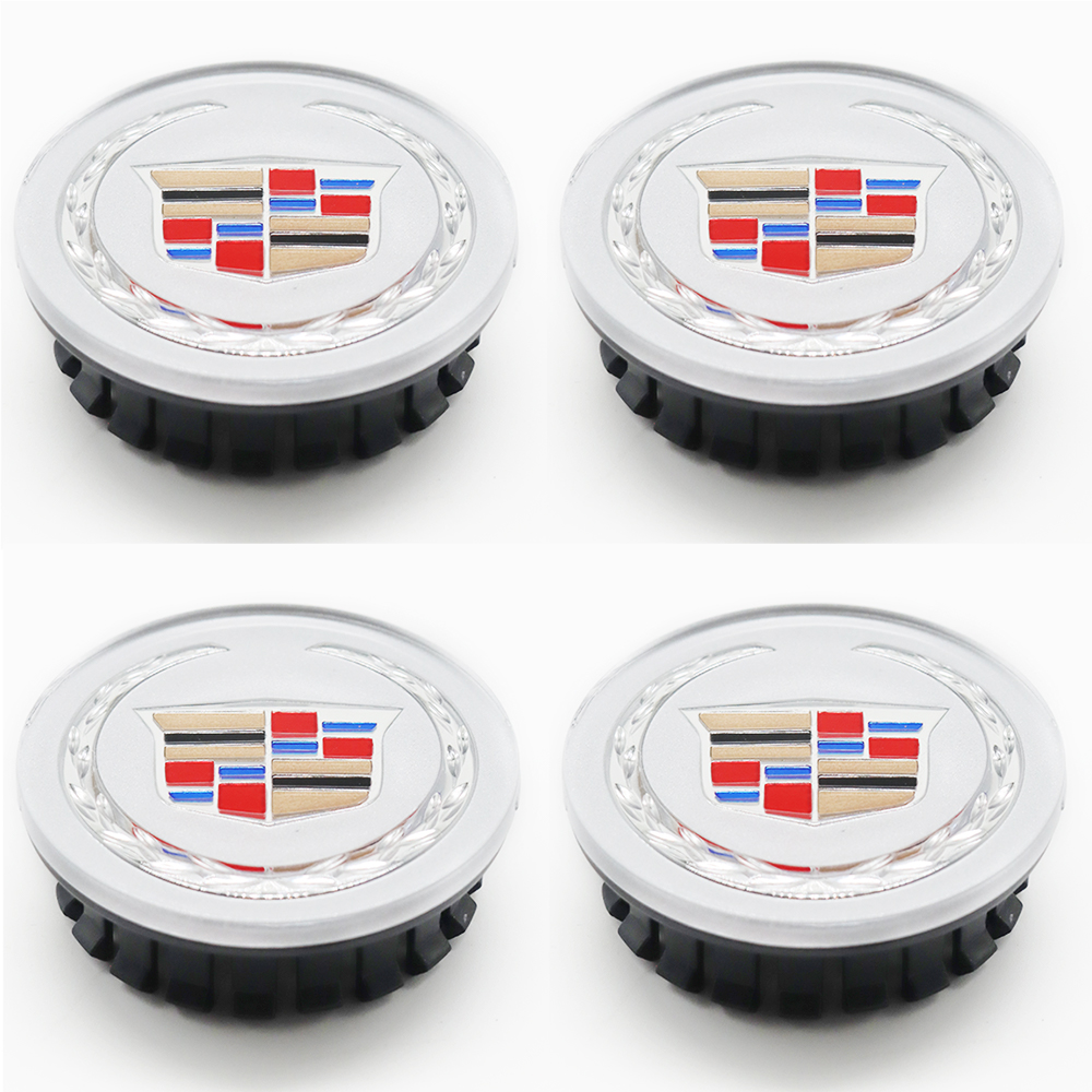 4Pcs ATS DTS SRX CTS XTS Plastic Wheel Center Caps Rims Chrome Cadillac 9595439