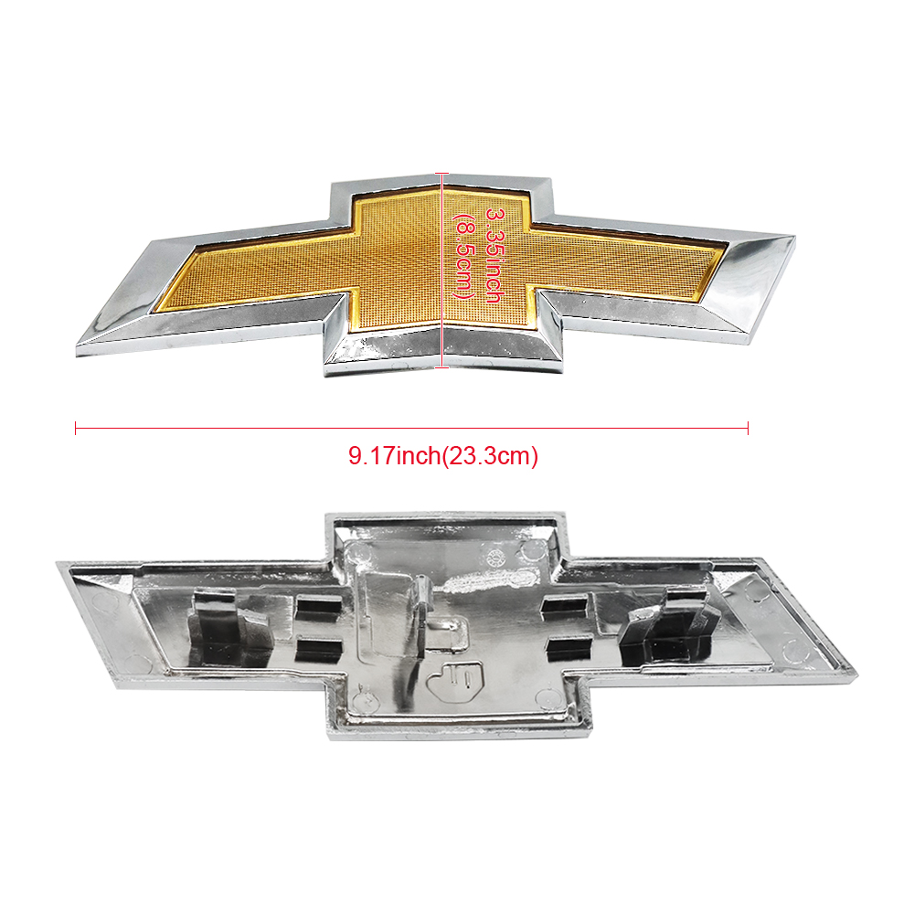 2013-2015 Malibu Plastic Front Bumper Grille Emblem Clip-On Bowtie Gold Chevrolet 23131644