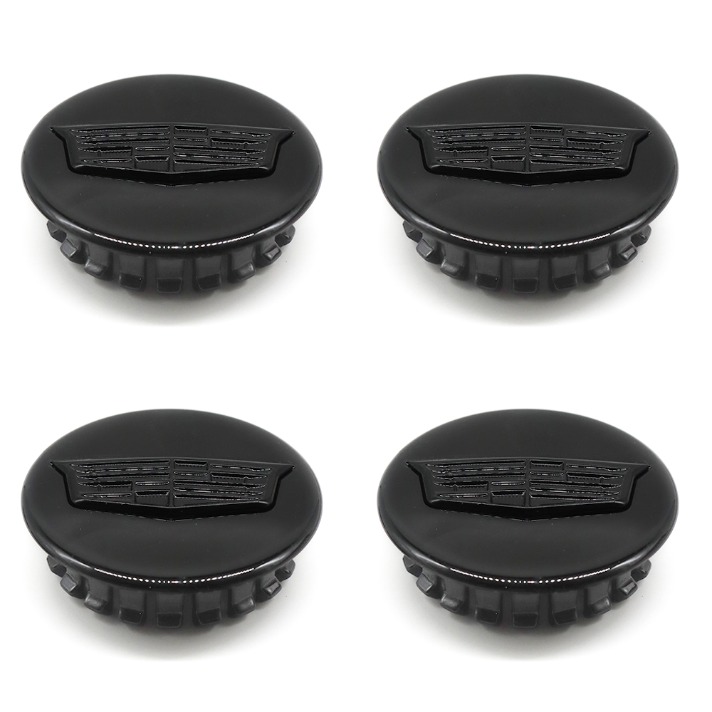 4Pcs ATS CT6 CTS XTS XT4 XT5 Plastic Wheel Center Caps Rim All Black Cadillac 66mm 19303243