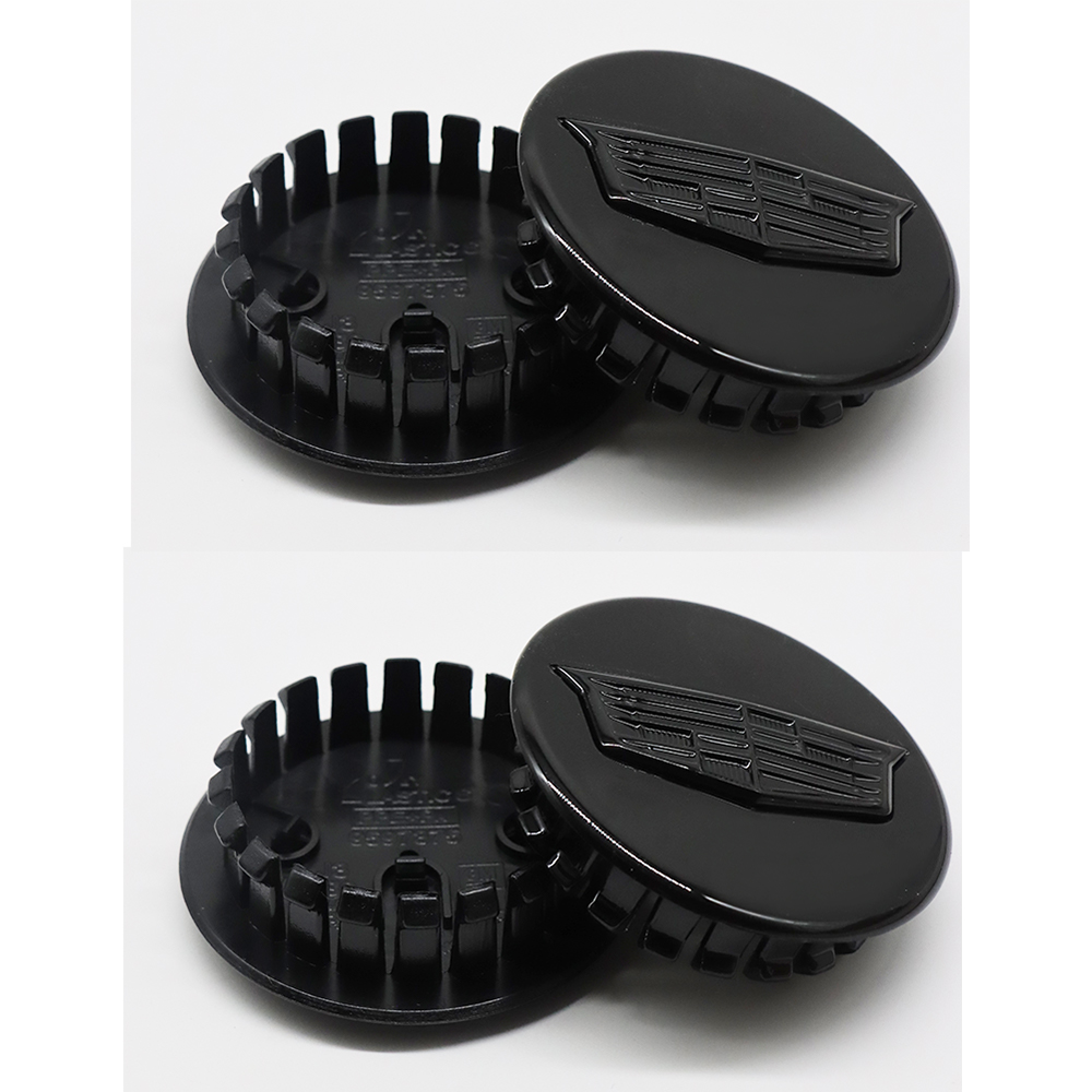 4Pcs ATS CT6 CTS XTS XT4 XT5 Plastic Wheel Center Caps Rim All Black Cadillac 66mm 19303243