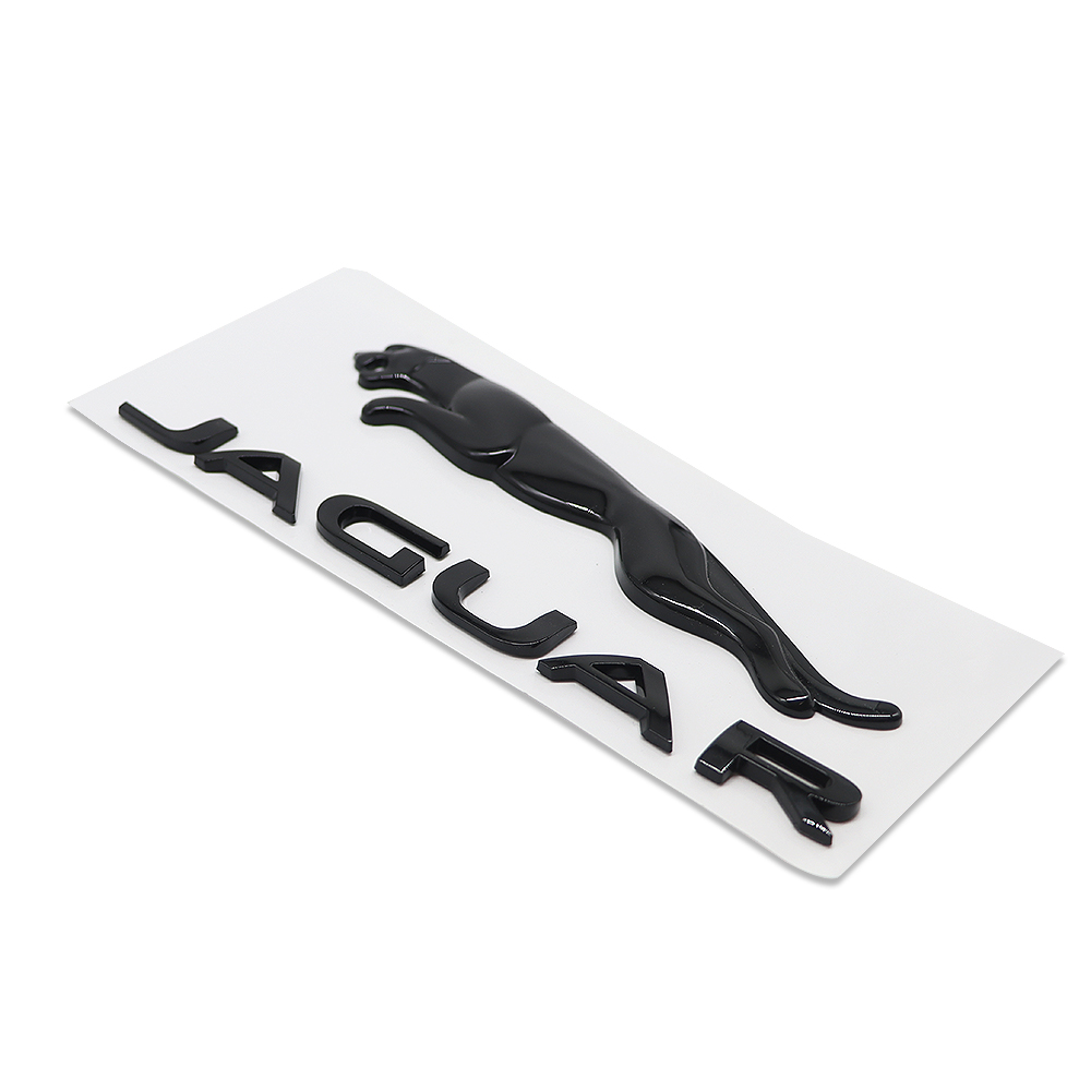 2010-2023 F-TYPE XJ XJR XF XE XJ6 F-PACE Tailgate Badge ABS Black Jaguar Self-Adhesive Decal Nameplate