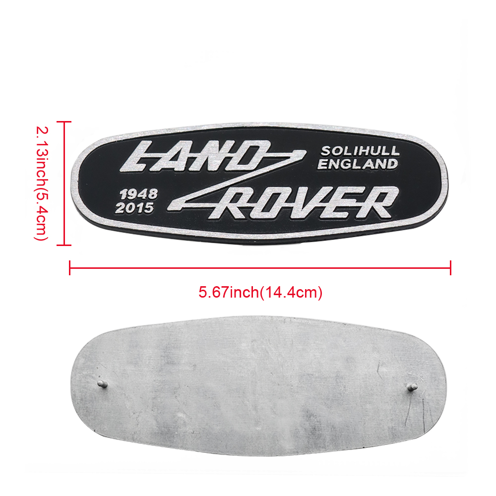 1948-2015 Solihull England Front Grille Emblem Aluminum Alloy Metal Land Rover