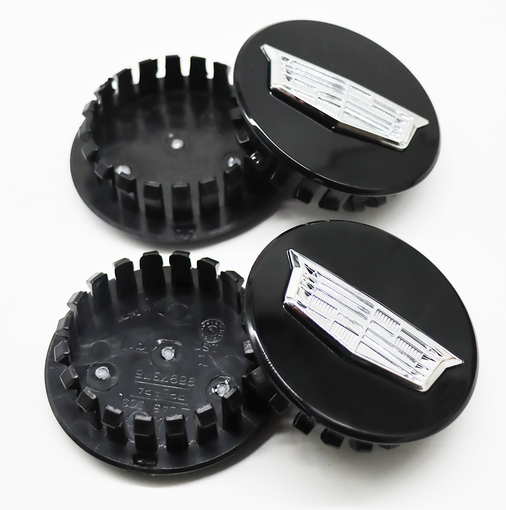4Pcs ATS CT6 CTS XTS XT4 XT5 Plastic Wheel Center Caps Rim Black Silver Cadillac 66mm 9595439