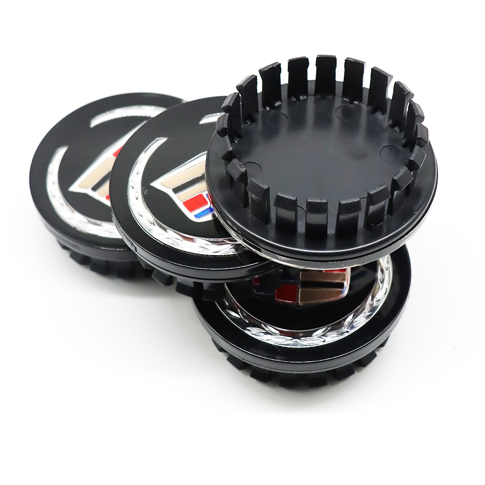 4Pcs ATS DTS SRX CTS XTS Plastic Wheel Center Caps Rims Black Cadillac 9595439