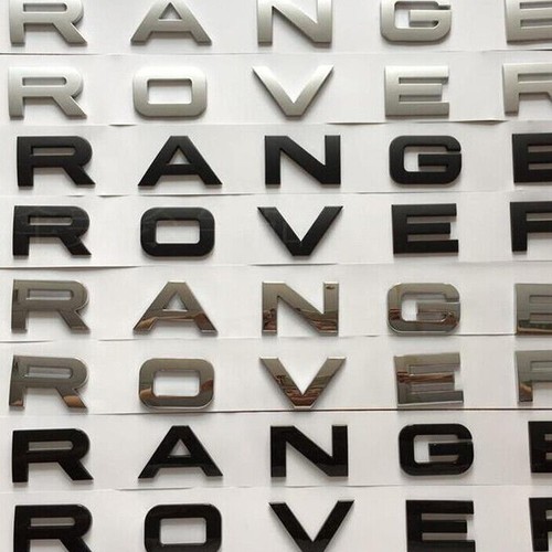 1PC Range Rover Letter Front Hood / Rear Trunk Tailgate ABS plastic Land Rover