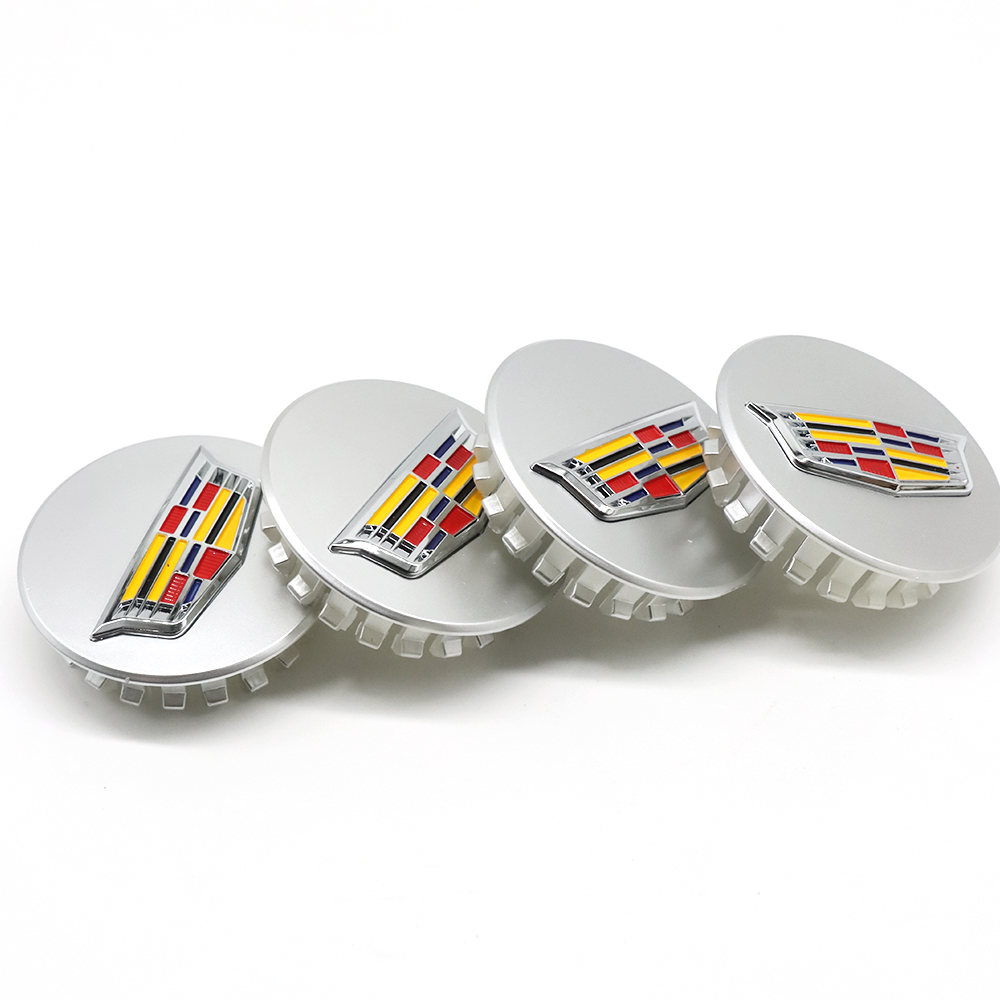 4Pcs ATS CT6 CTS XTS XT4 Plastic Wheel Center Caps Rim Silver Colored Cadillac 66mm 9597375