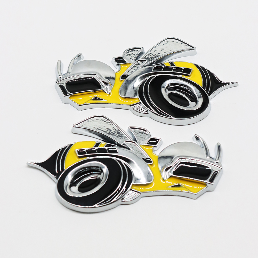 2Pcs SCAT PACK Super Bee Badge Metal Side Fender Dodge 68004237AA