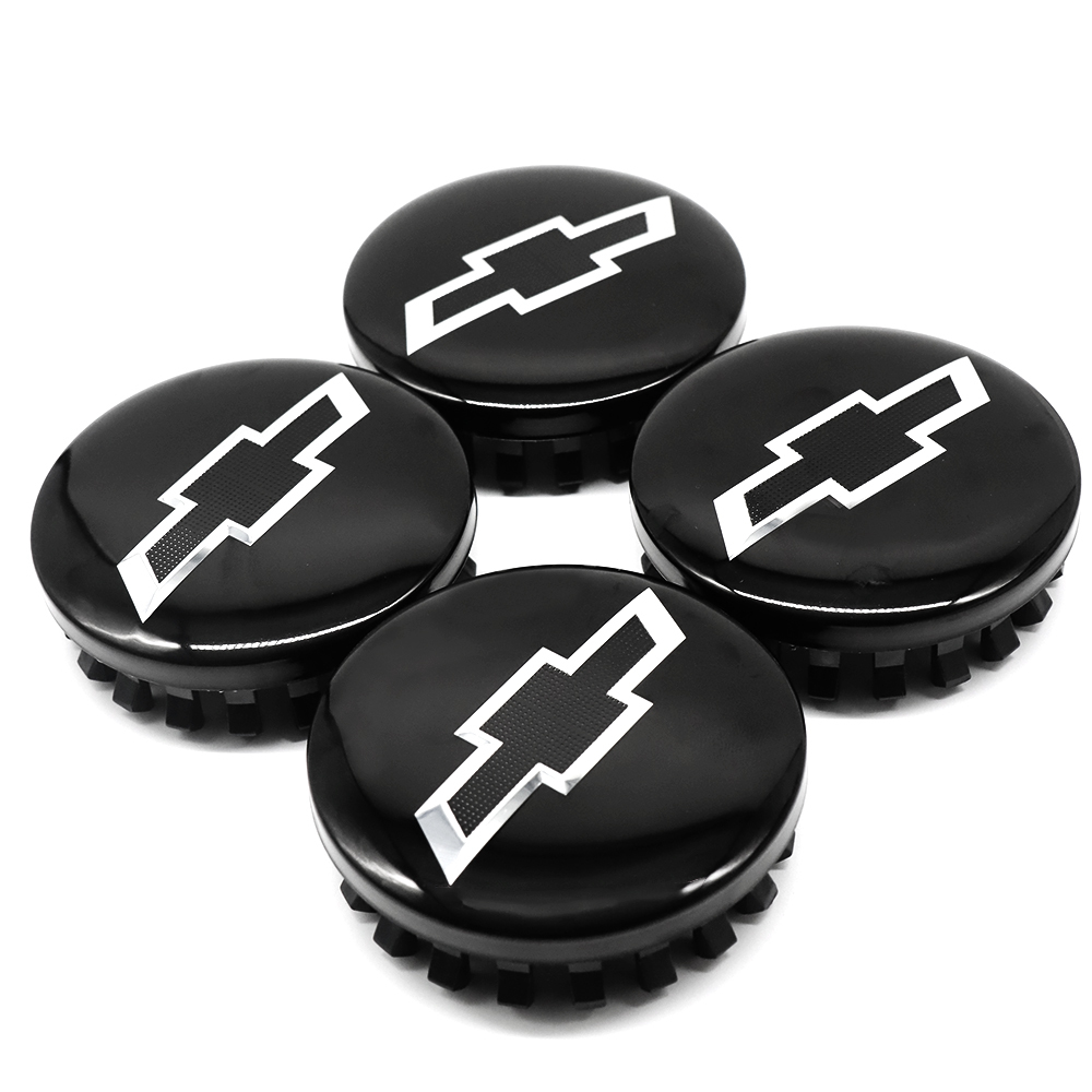 Gloss Black & Silver 83mm Center Cap for Chevrolet Silverado, Suburban, Tahoe | OE# 22837060