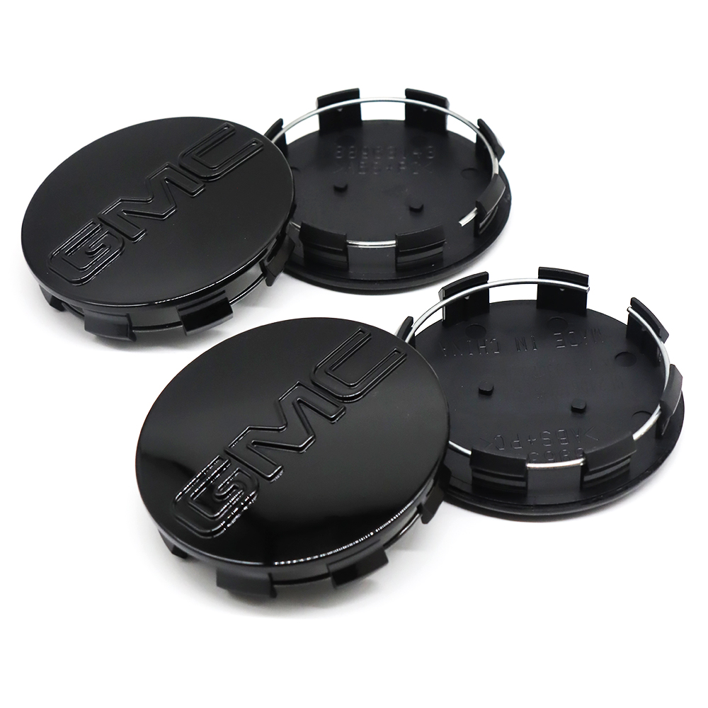 4PCS 2014-2020 Sierra Yukon Denali Plastic 83mm Wheel Center Cap Black GMC 9595759