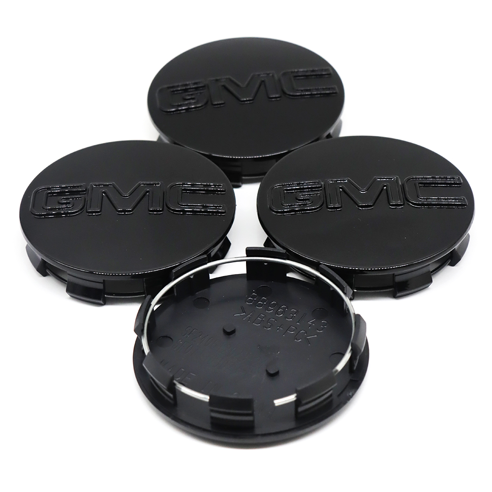 4PCS 2014-2020 Sierra Yukon Denali Plastic 83mm Wheel Center Cap Black GMC 9595759