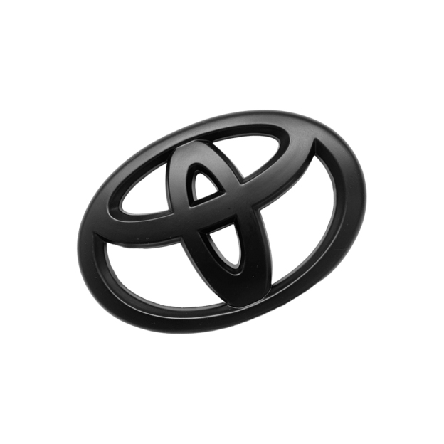 1PC Camry Highlander Corolla Yaris Logo Emblem Overlay Rear Matte Black Toyota