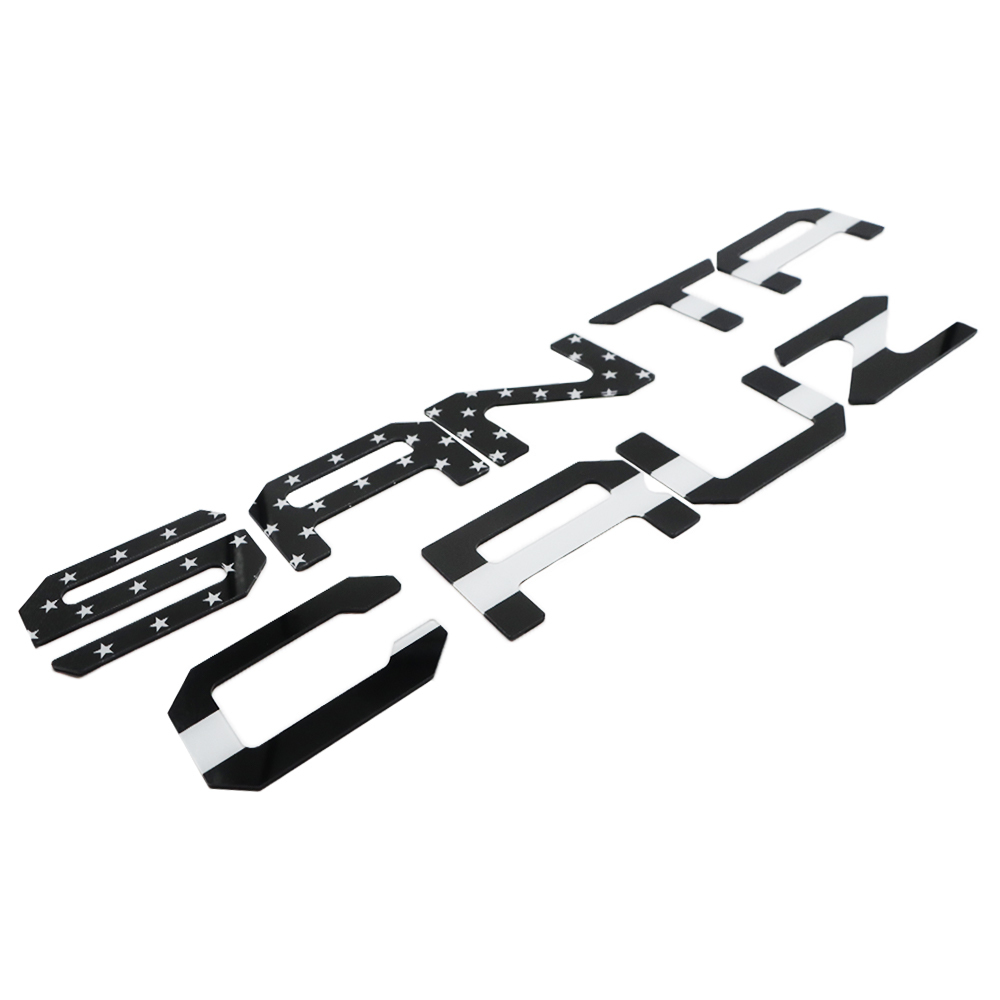 2022-2025 Santa Cruz Acrylic Tailgate Insert Letter Black US Flag Hyundai 