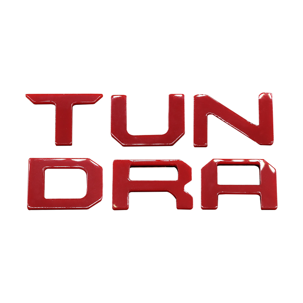 1Pc 2022-2026 Tundra Acylic Front Dashboard Letters Red Toyota