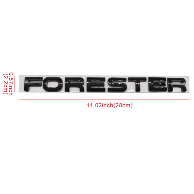 1PC 2009-2018 Forester Plastic Rear Liftgate Letter Gloss Black Subaru 93079FJ050