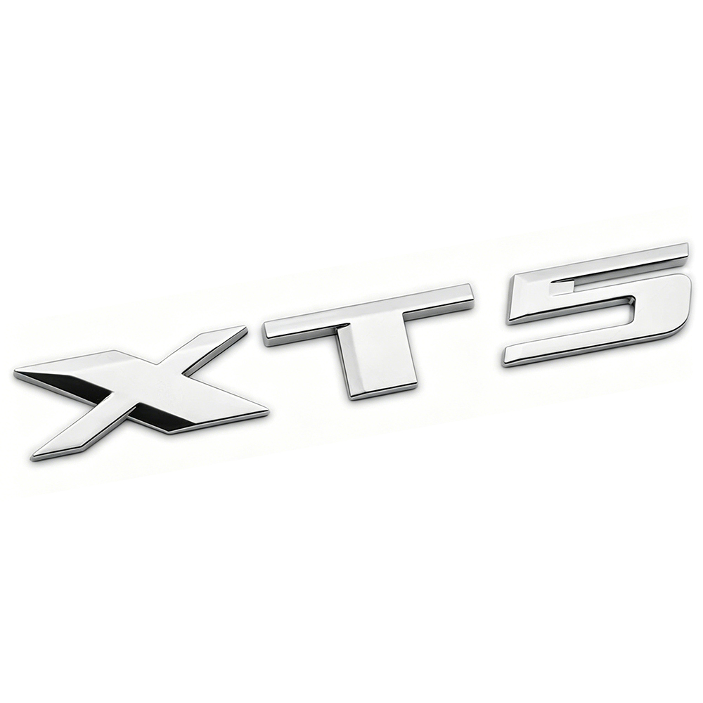 1PC XT5 Plastic SUV Rear Liftgate Letter Gloss Chrome Cadillac 84686958