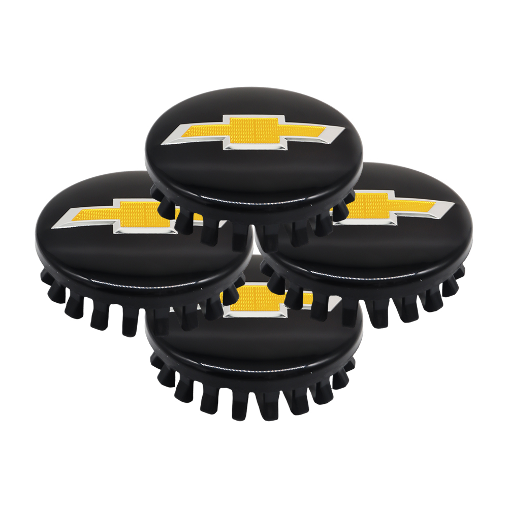 Black & Gold 83mm Center Cap for Chevrolet Silverado, Suburban, Tahoe | OE# 22837060