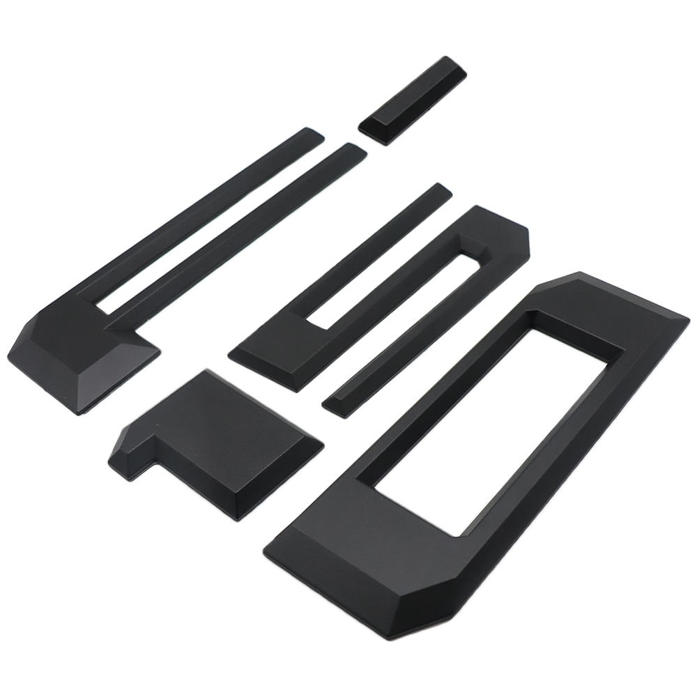 Fit For 2021-2025 F-150 ABS Rear Trunk Tailgate Inserts Letters 3D Raised Decals Matte Black Ford 