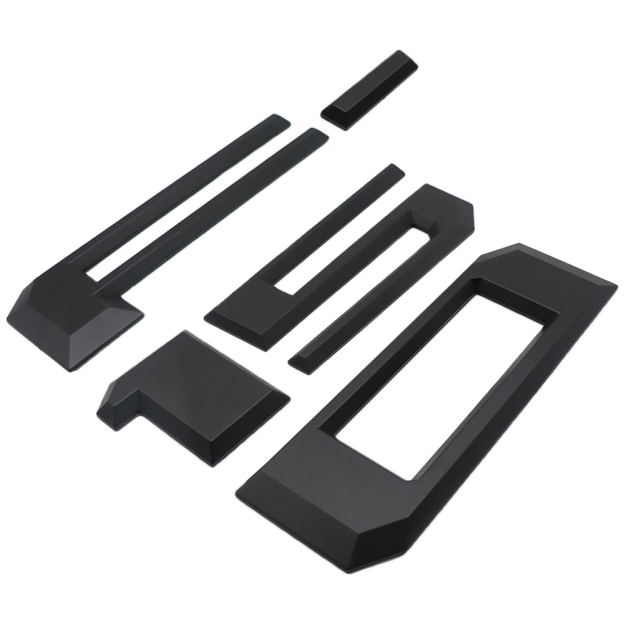 Fit For 2021-2025 F-150 ABS Rear Trunk Tailgate Inserts Letters 3D Raised Decals Matte Black Ford 