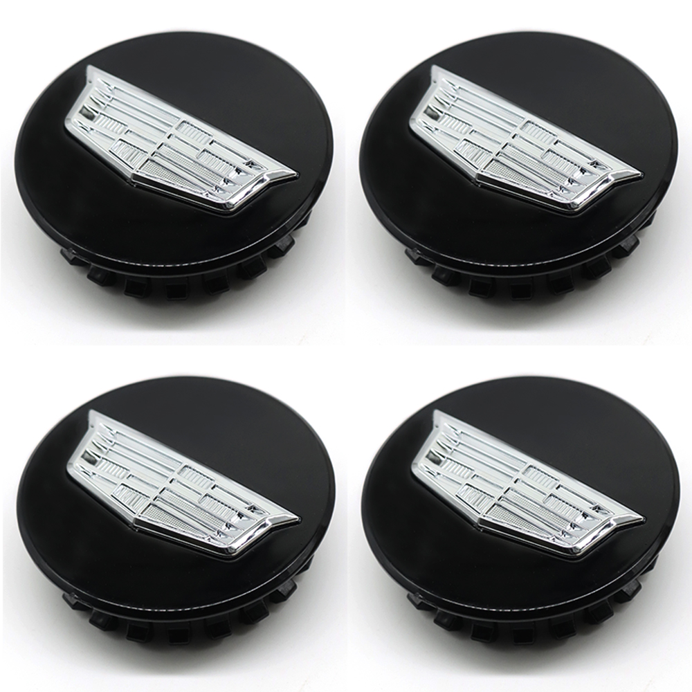 4Pcs ATS CT6 CTS XTS XT4 XT5 Plastic Wheel Center Caps Rim Black Silver Cadillac 66mm 9595439