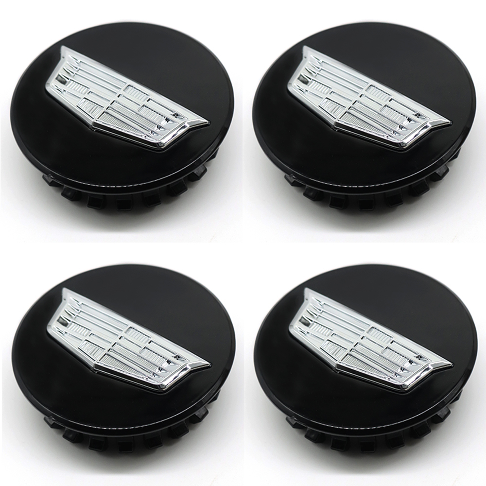 4Pcs ATS CT6 CTS XTS XT4 XT5 Plastic Wheel Center Caps Rim Black Silver Cadillac 66mm 9595439