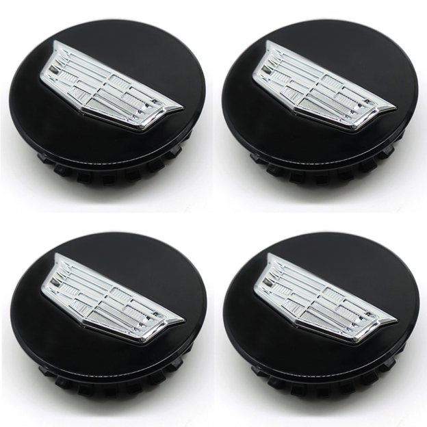 4Pcs ATS CT6 CTS XTS XT4 XT5 Plastic Wheel Center Caps Rim Black Silver Cadillac 66mm 9595439