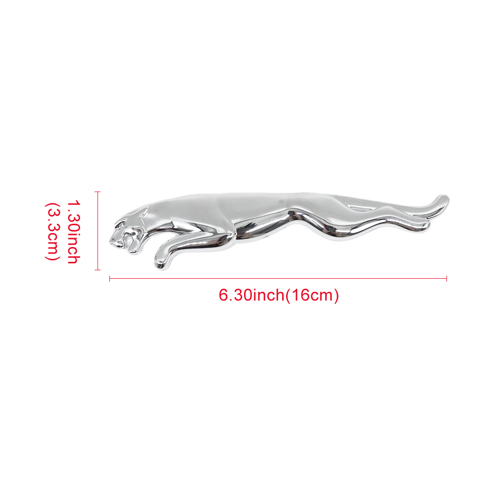 2010-2023 F-TYPE XJ XJR XK XJS XF XE XJ6 XKR F-PACE Tailgate Badge ABS Chrome Jaguar Self-Adhesive Decal Nameplate