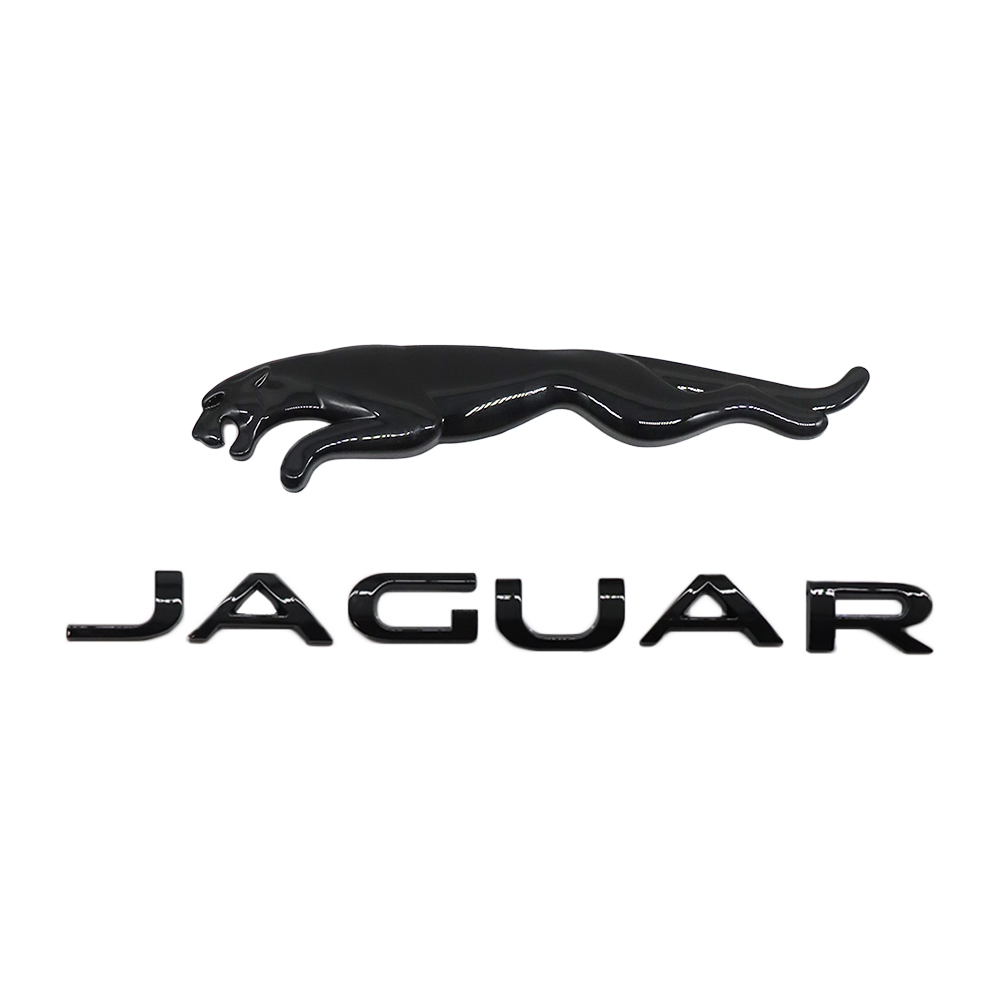 2010-2023 F-TYPE XJ XJR XF XE XJ6 F-PACE Tailgate Badge ABS Black Jaguar Self-Adhesive Decal Nameplate