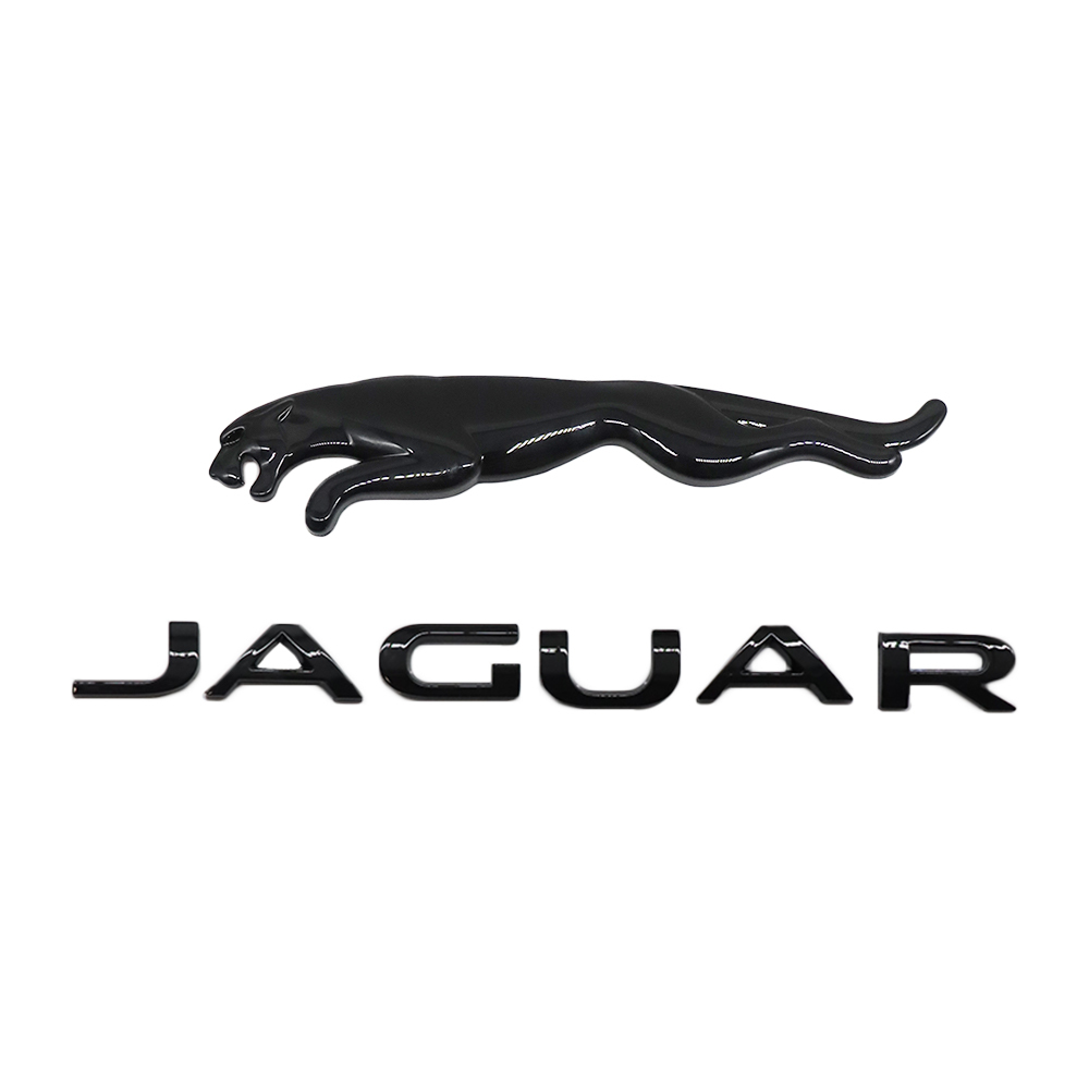 2010-2023 F-TYPE XJ XJR XF XE XJ6 F-PACE Tailgate Badge ABS Black Jaguar Self-Adhesive Decal Nameplate