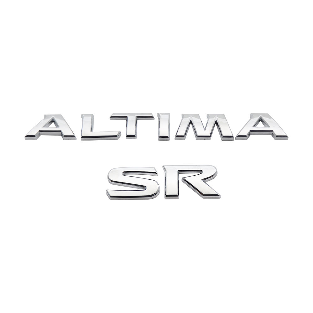 2019-2025 ALTIMA SR Tailgate Badge ABS Chrome Nissan Self-Adhesive Decal Nameplate