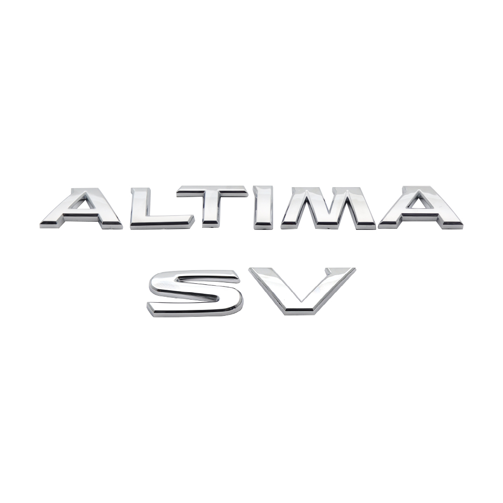 2019-2025 ALTIMA SV Tailgate Badge ABS Chrome Nissan Self-Adhesive Decal Nameplate