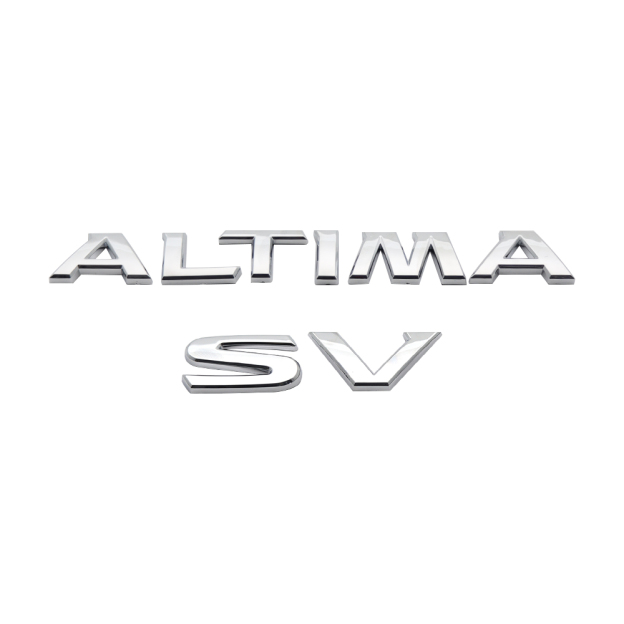 2019-2025 ALTIMA SV Tailgate Badge ABS Chrome Nissan Self-Adhesive Decal Nameplate