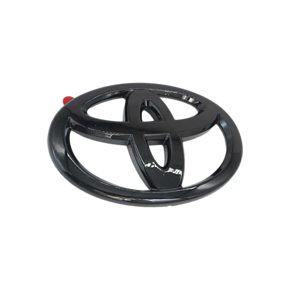 1PC Camry Highlander Corolla Yaris Logo Emblem Overlay Rear Gloss Black Toyota